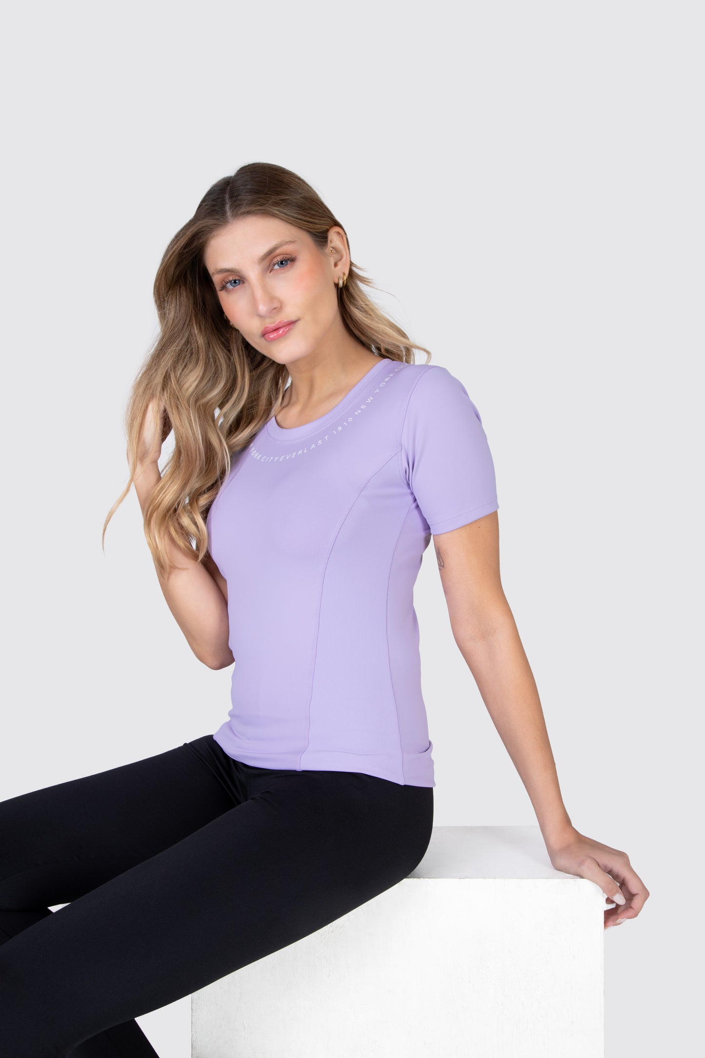 POLERA MC LILA POCKET EVERLAST