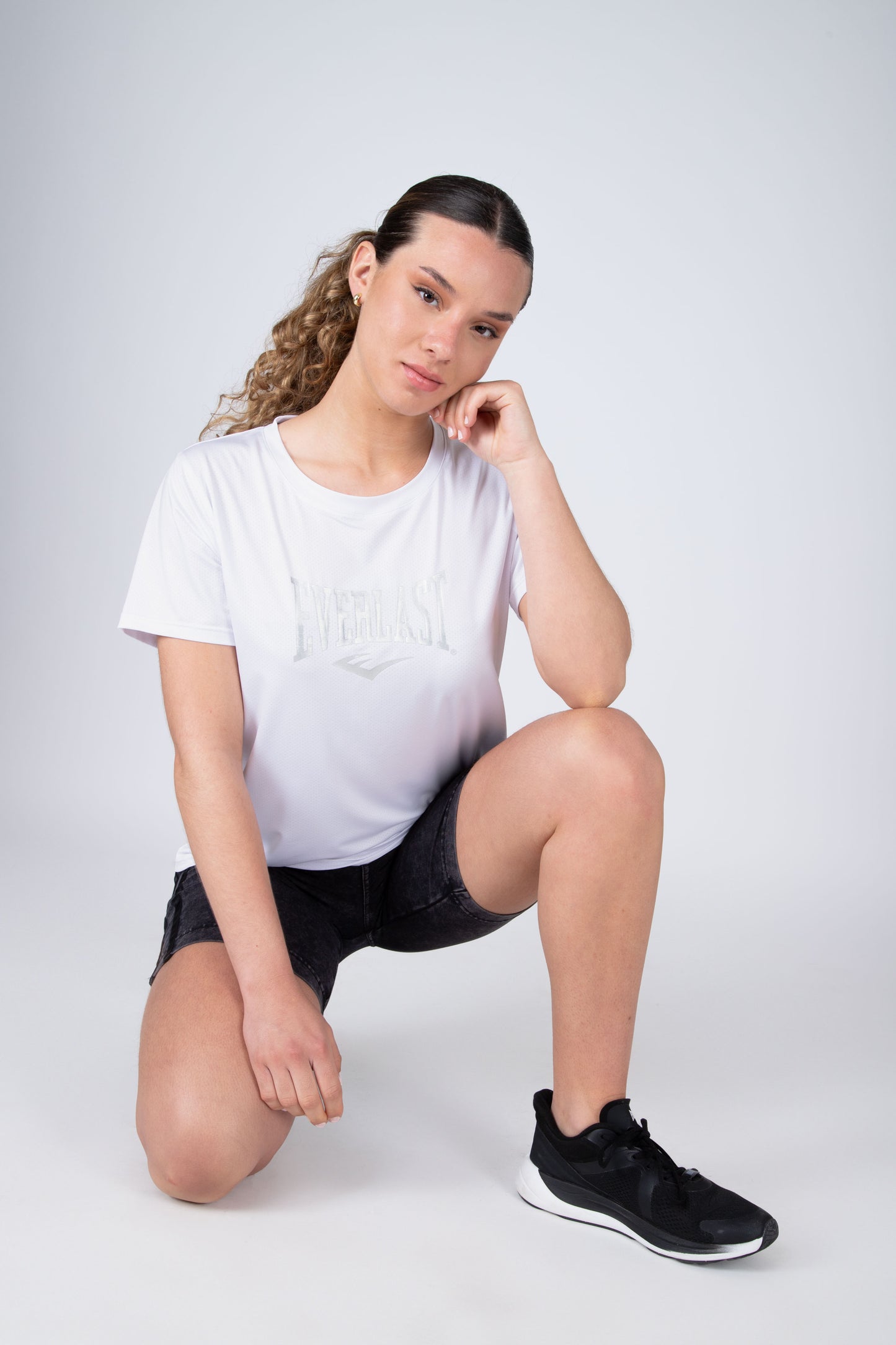 POLERA MC UNIQUE BLANCA EVERLAST