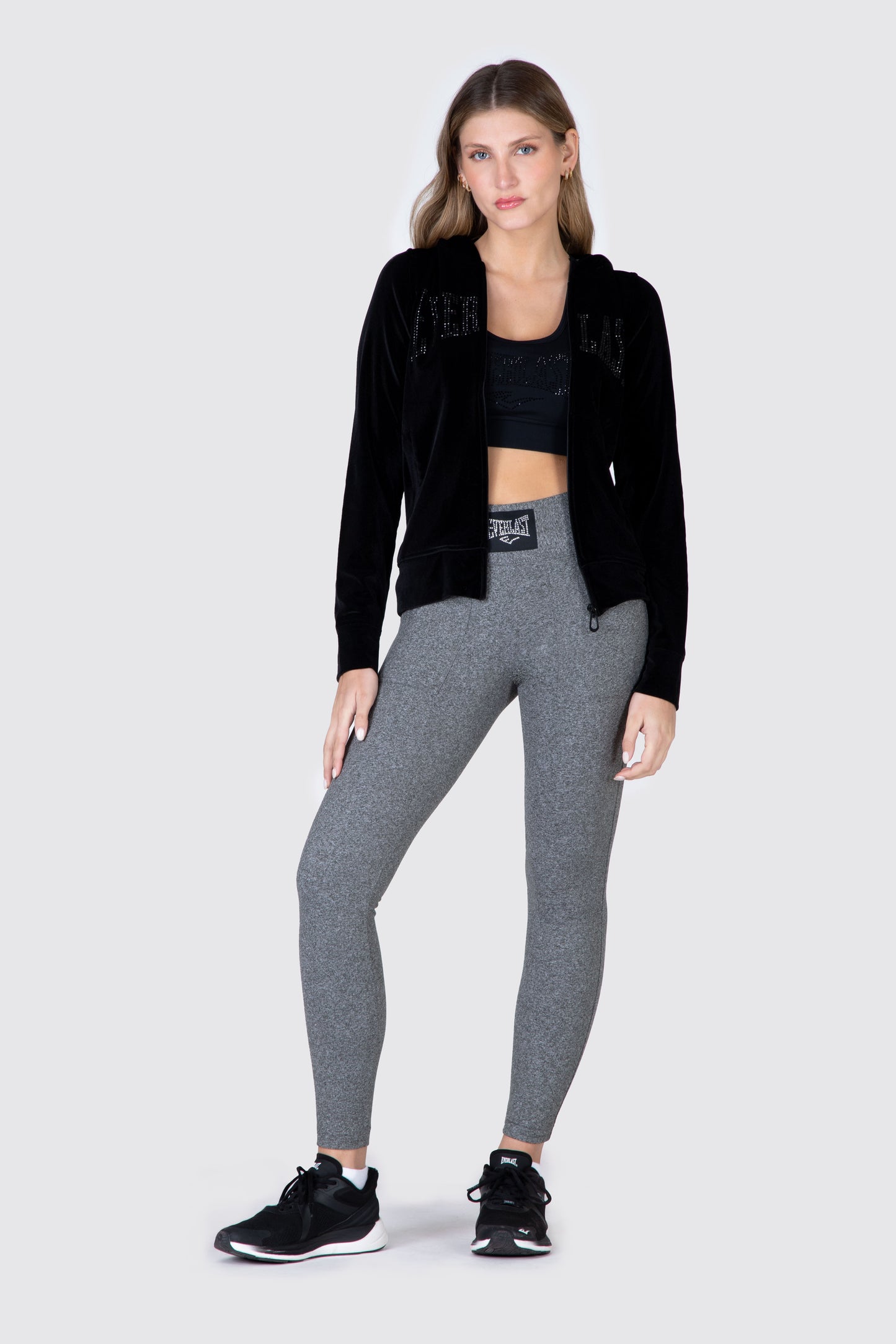 CHAQUETA TERCIOPELO MALIBU NEGRA EVERLAST