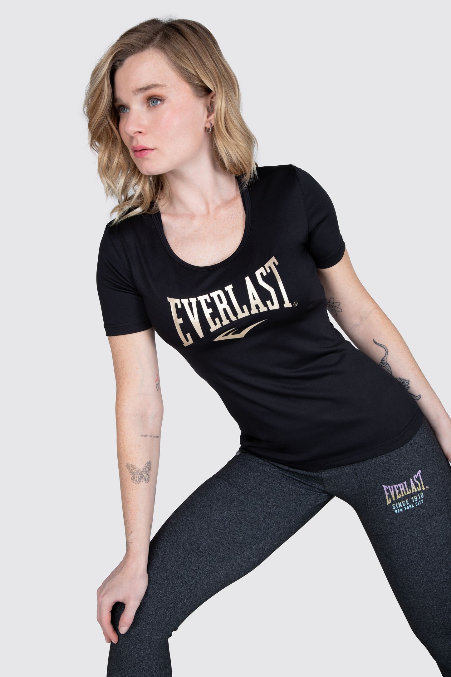 POLERA MC NEGRA NEPTUNO EVERLAST