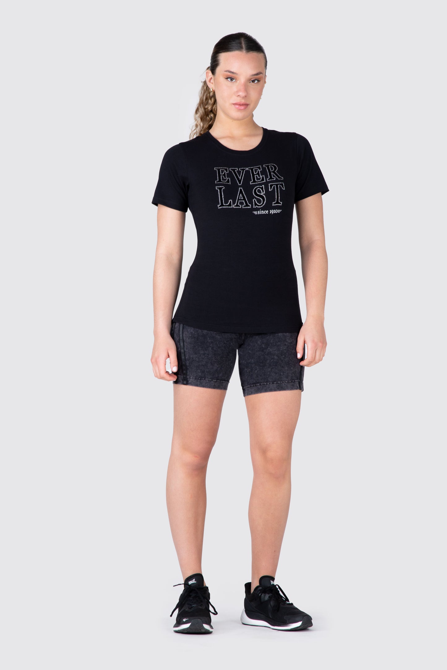 POLERA MC NEGRA QUARTER EVERLAST