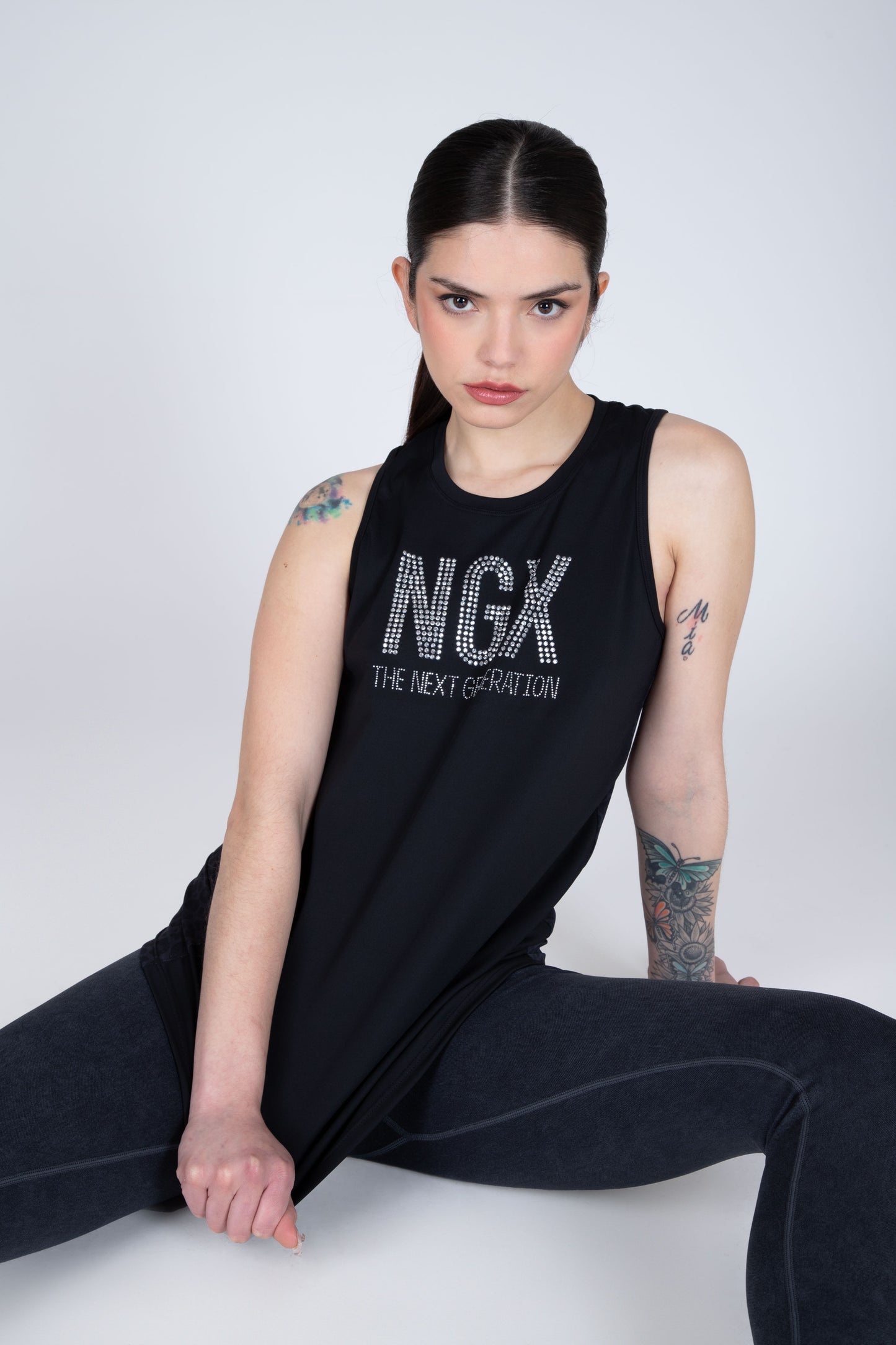 POLERA SM ABSTRACT NEGRA NGX