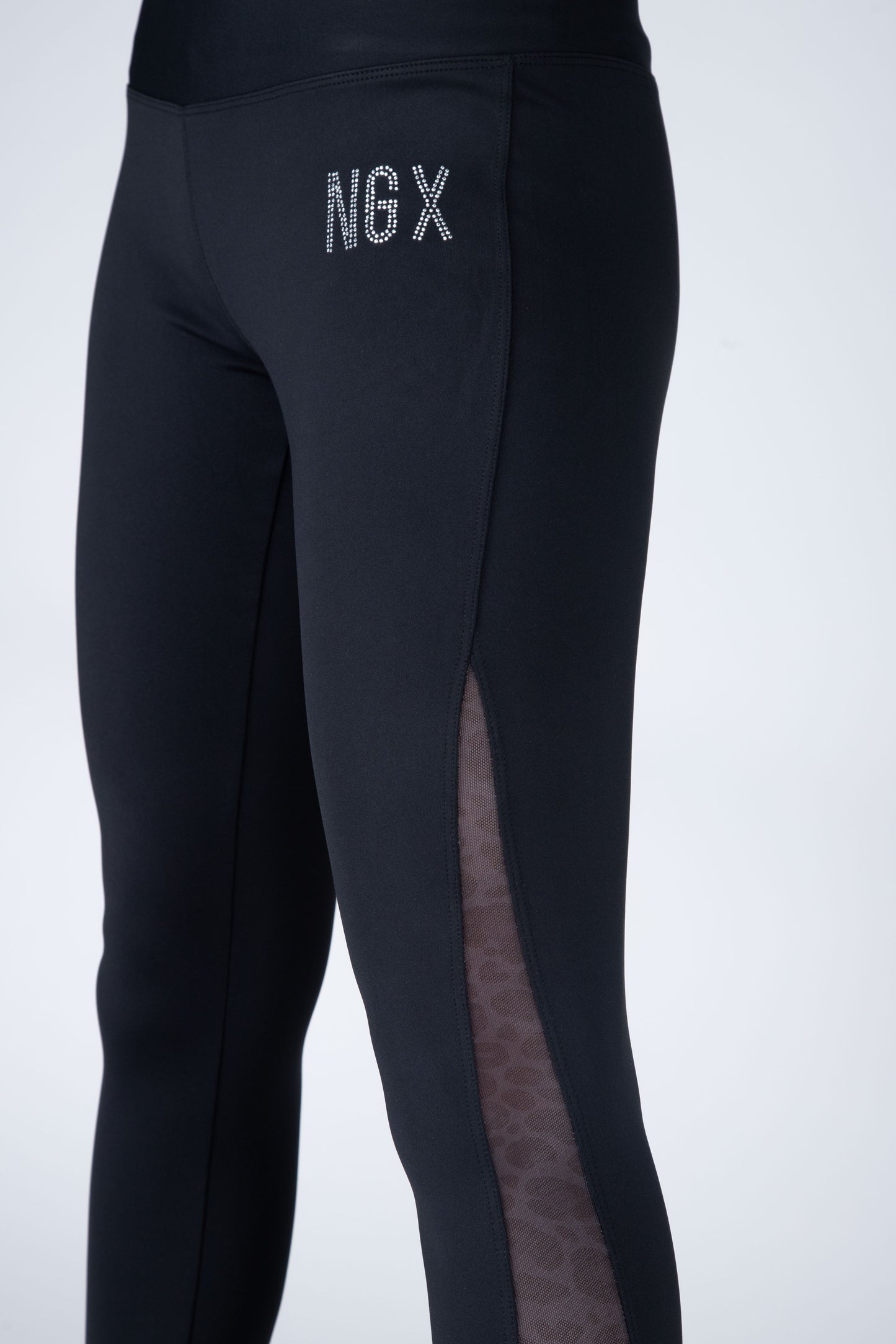 LEGGING LONG ABSTRACT NEGRO NGX