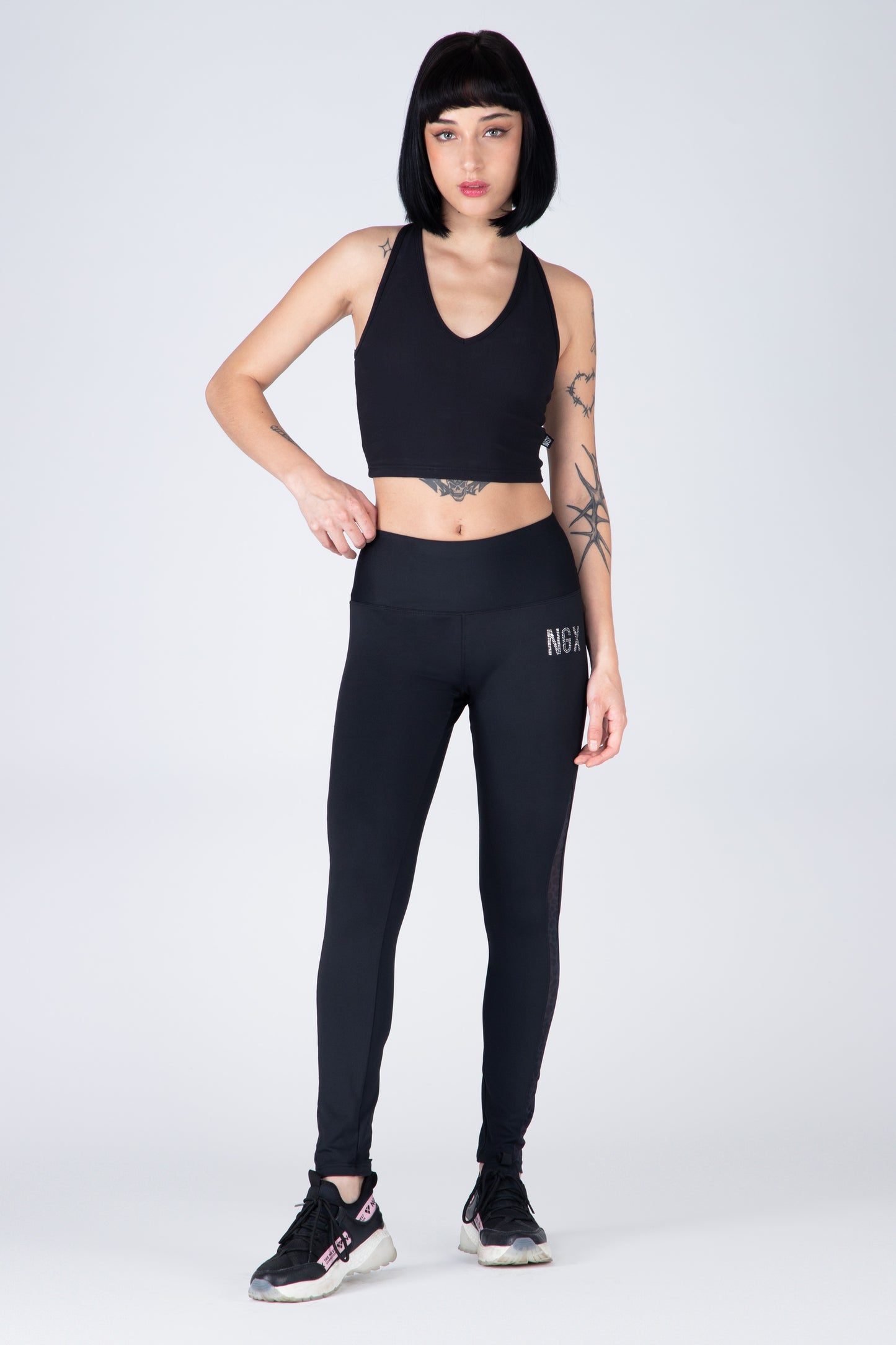 LEGGING LONG ABSTRACT NEGRO NGX
