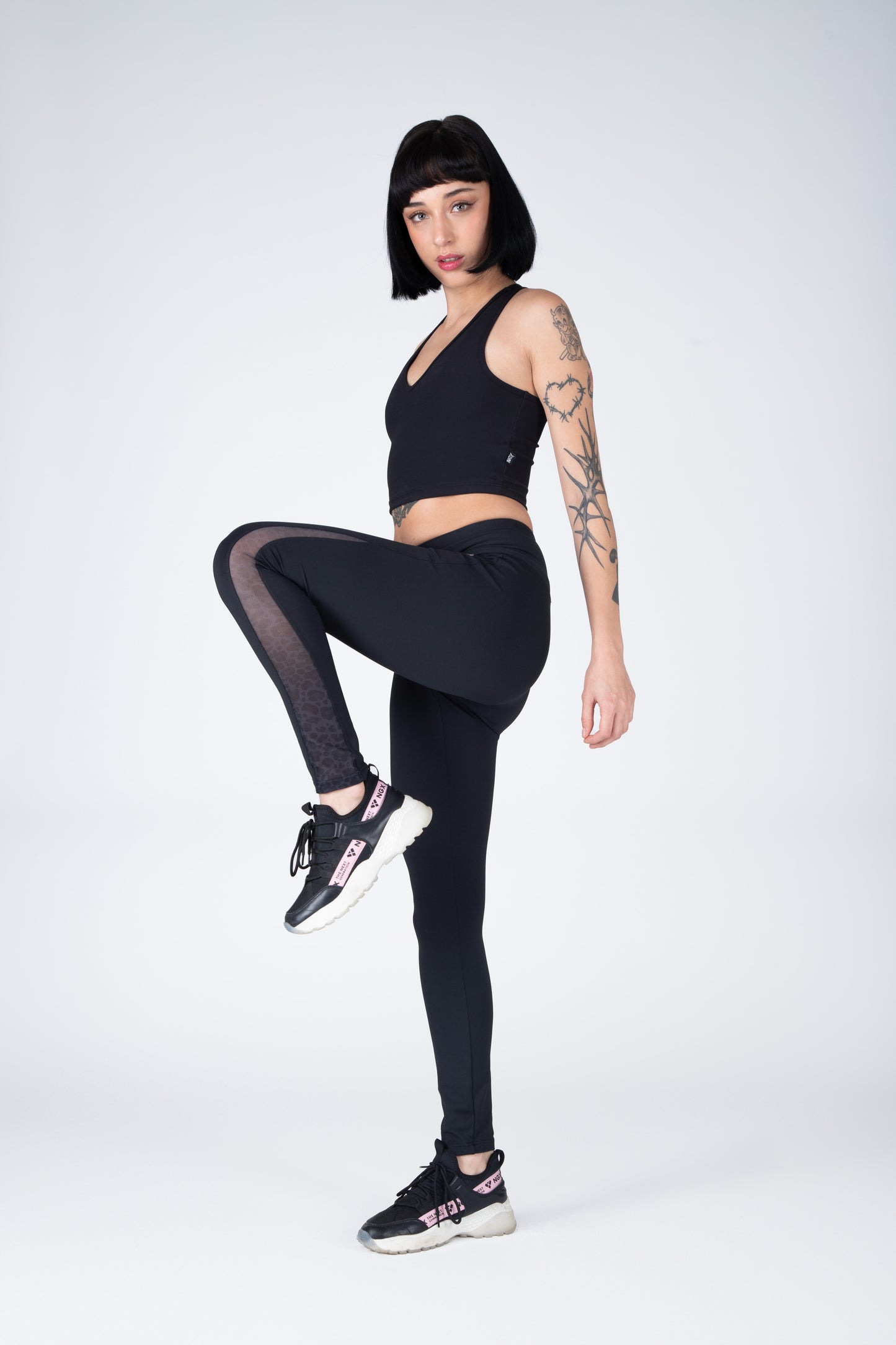 LEGGING LONG ABSTRACT NEGRO NGX