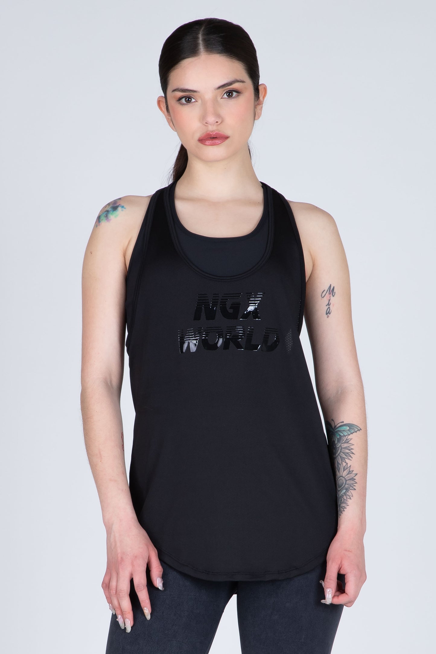 POLERA TANK LUXURY NEGRA EVERLAST