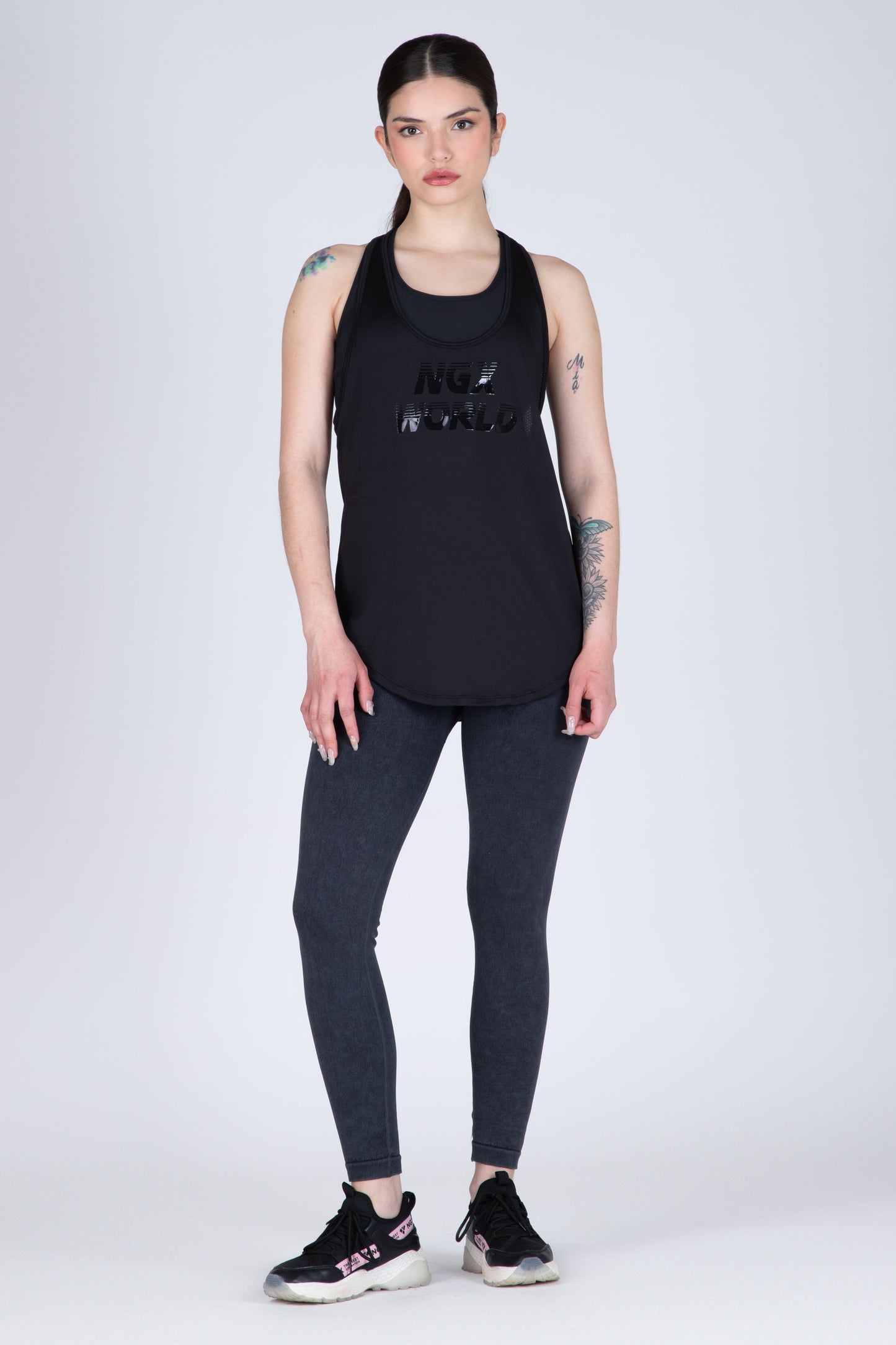 POLERA TANK LUXURY NEGRA EVERLAST