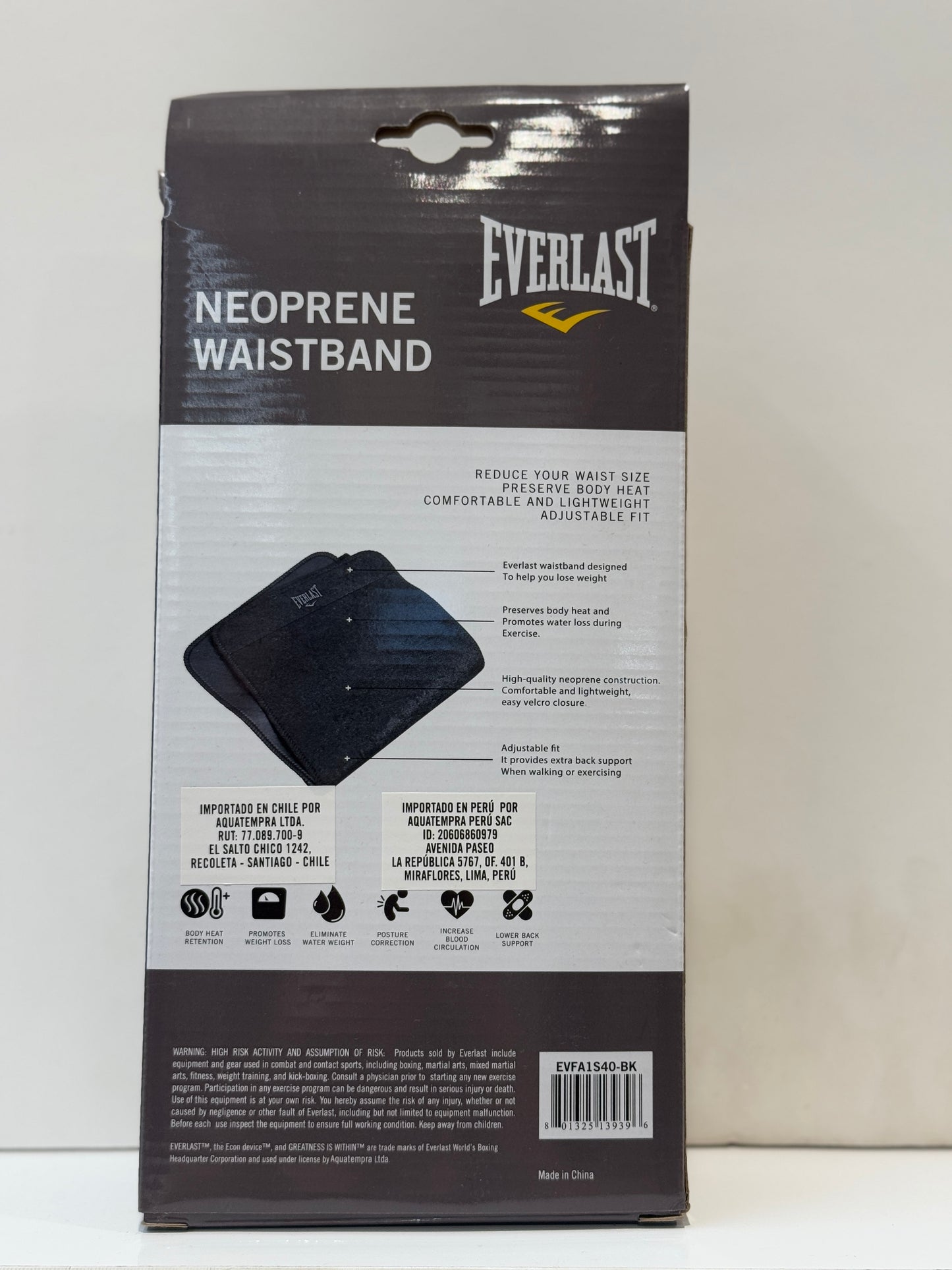 FAJA ABDOMINAL AJUSTABLE EVERLAST