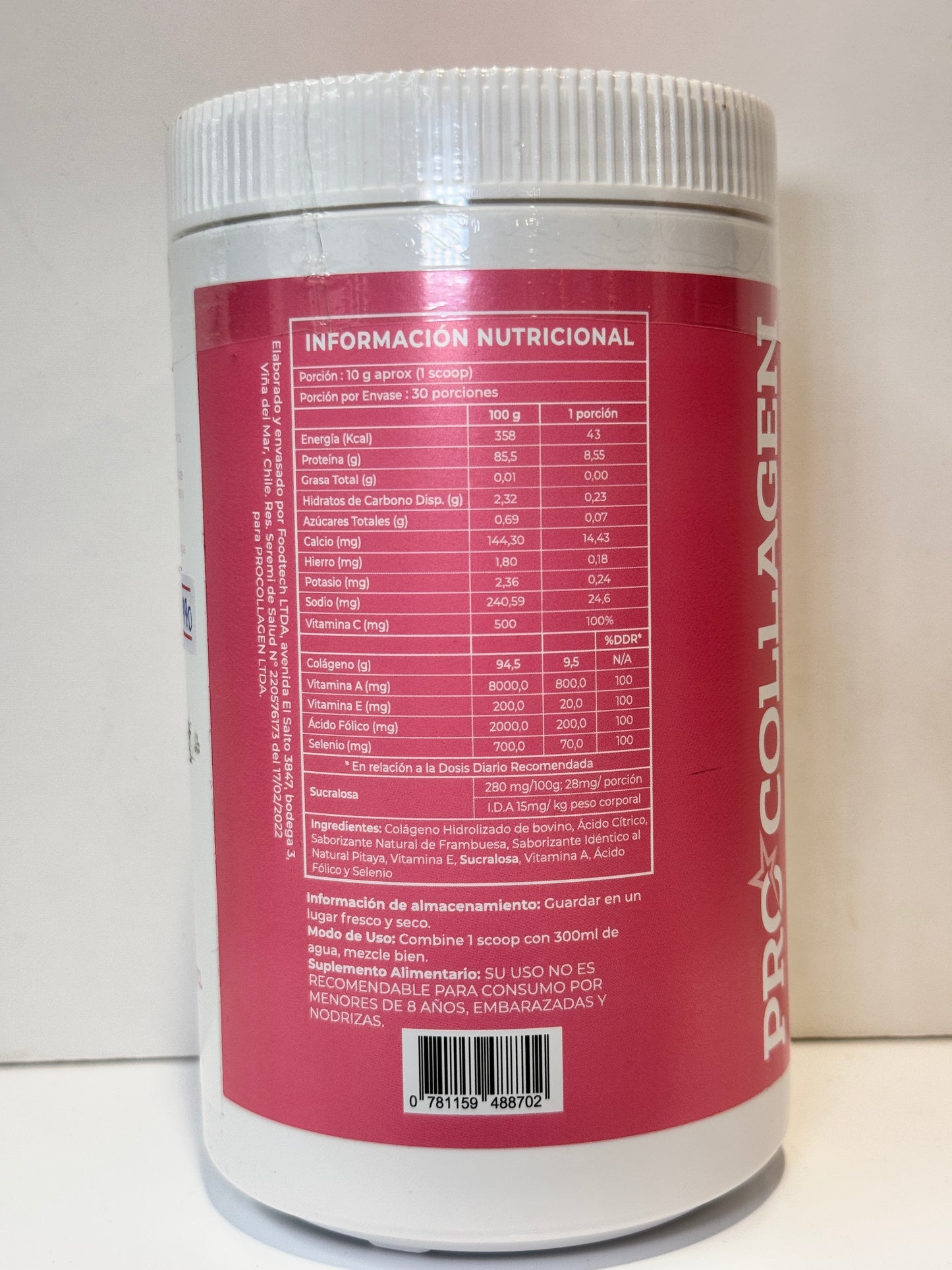 BEAUTY COLLAGEN PRO COLLAGEN RASPBERRY 300 GR