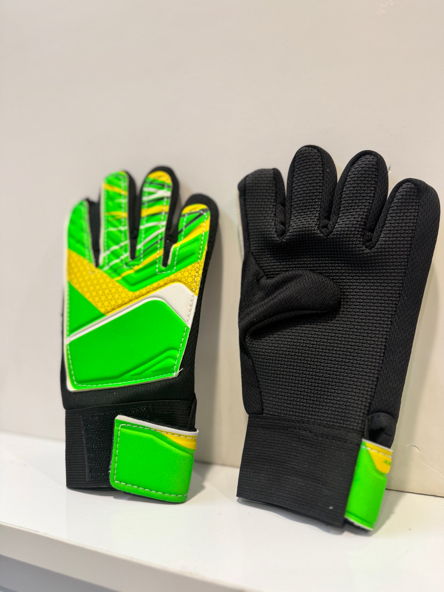 GUANTES PARA ARQUERO VERDES FLÚOR NIÑOS