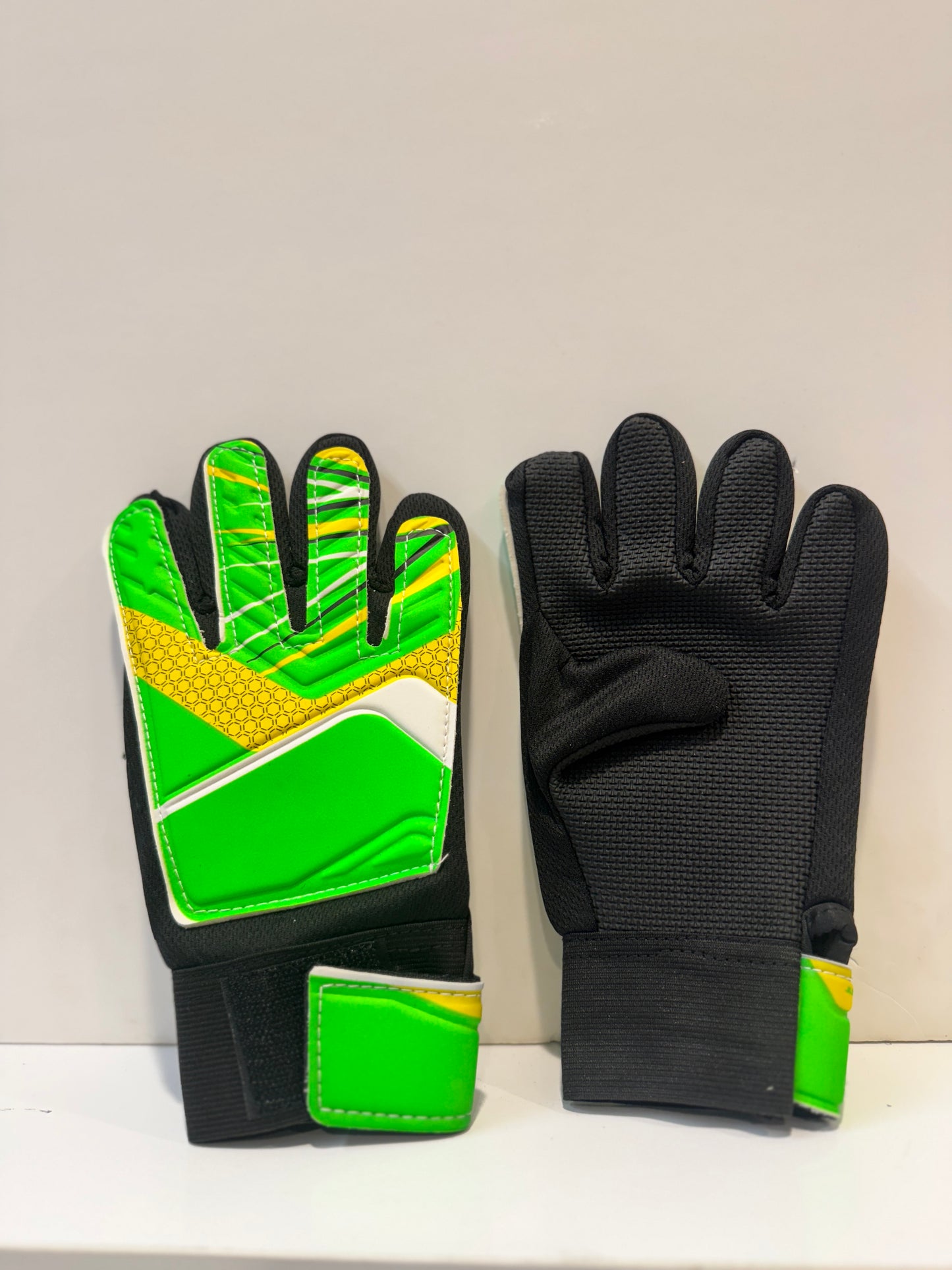 GUANTES PARA ARQUERO VERDES FLÚOR NIÑOS