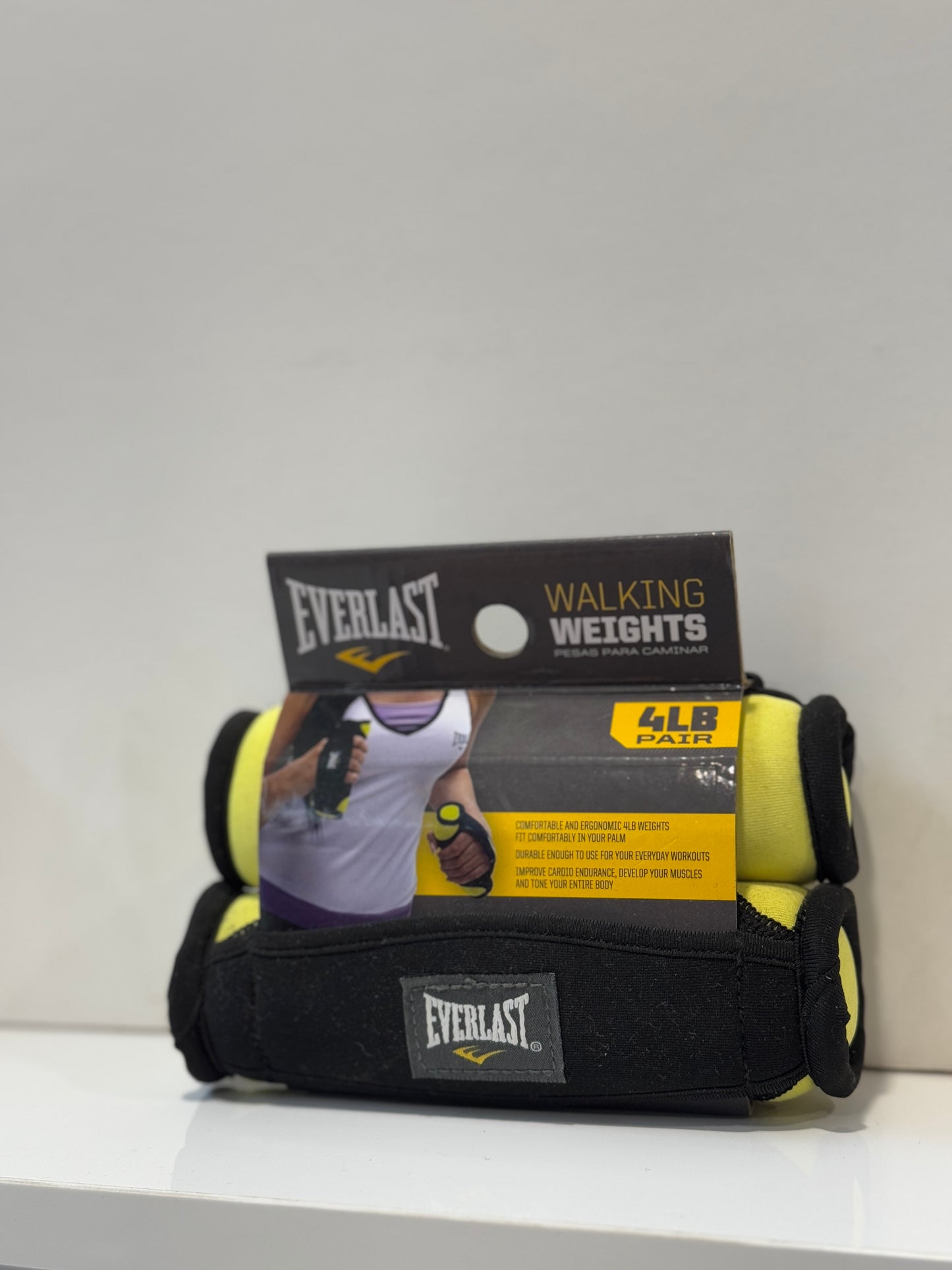 PESAS DE MANO PARA CAMINAR AMARILLO 4 LB
