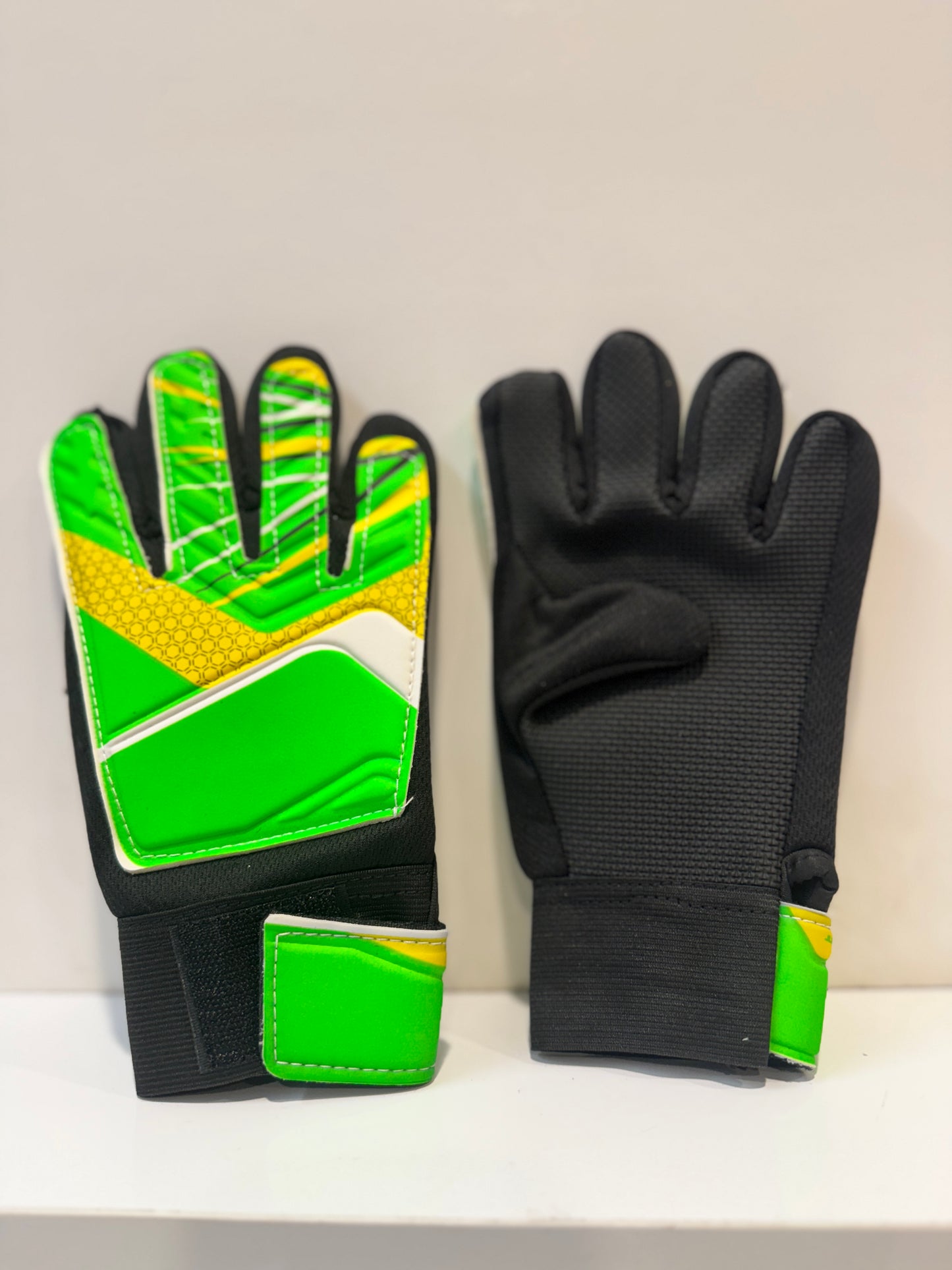 GUANTES PARA ARQUERO VERDES FLÚOR NIÑOS