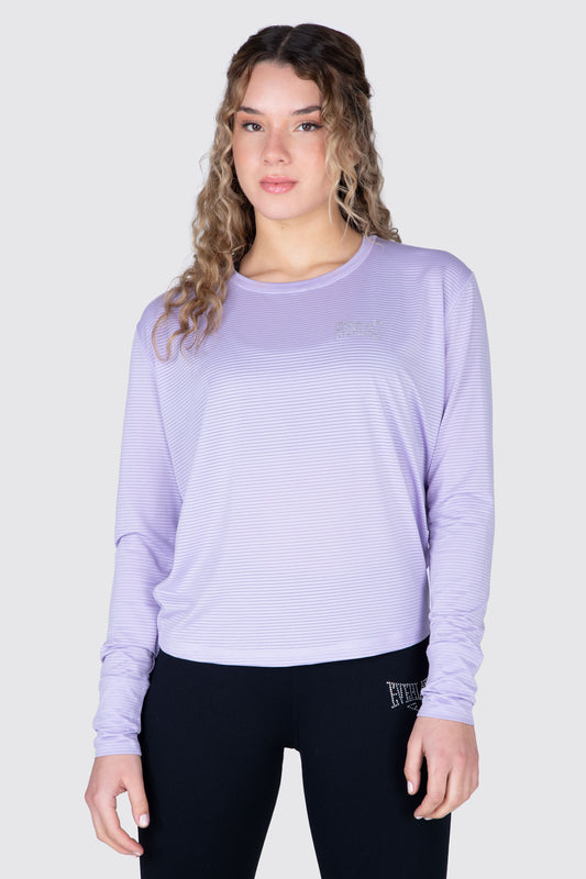 POLERA BASICA LILA EVERLAST