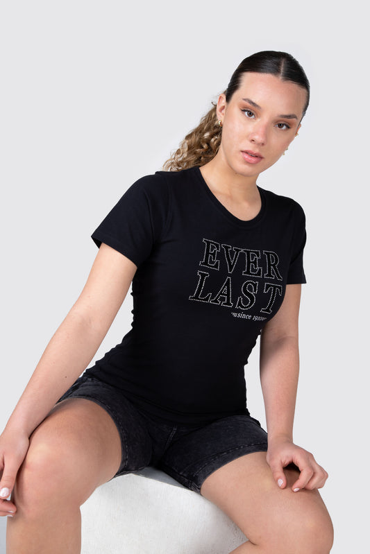 POLERA MC NEGRA QUARTER EVERLAST
