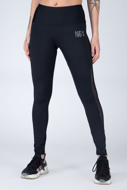 LEGGING LONG ABSTRACT NEGRO NGX