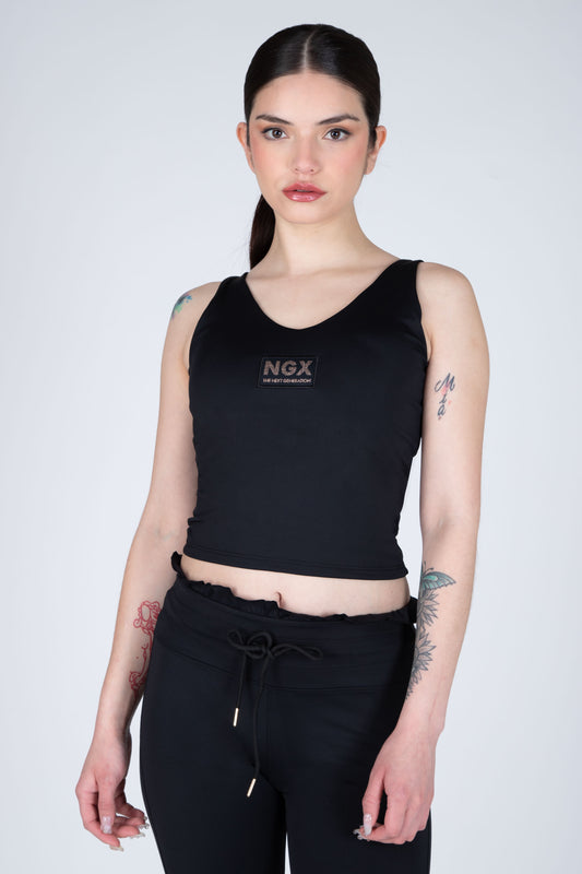 POLERA TANK IMPETUS NEGRO NGX