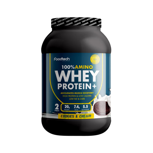 WHEY PROTEIN 100% AMINO COOKIES AND CREAM 2LB