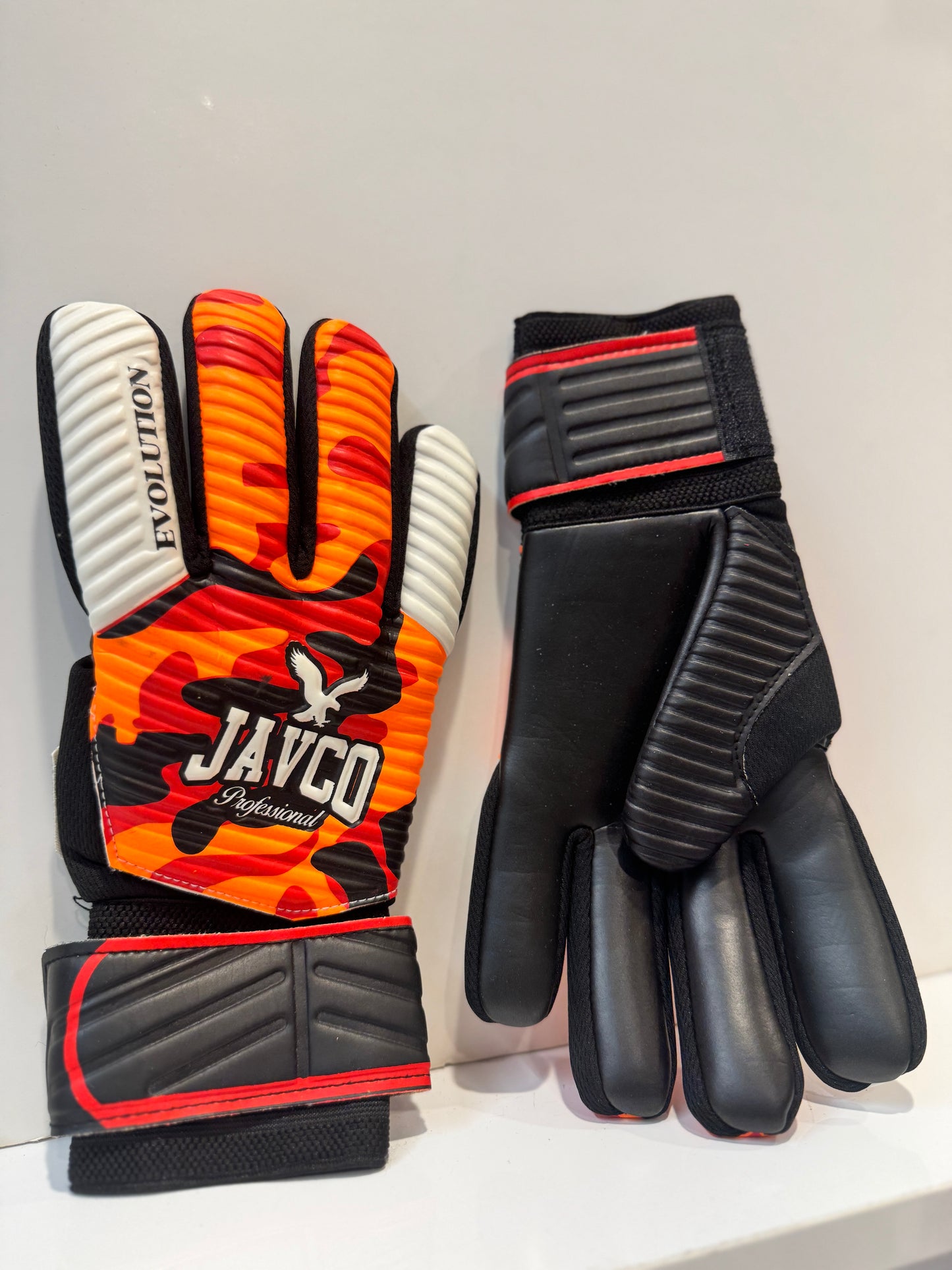 GUANTES PARA ARQUERO NARANJO CON BLANCO