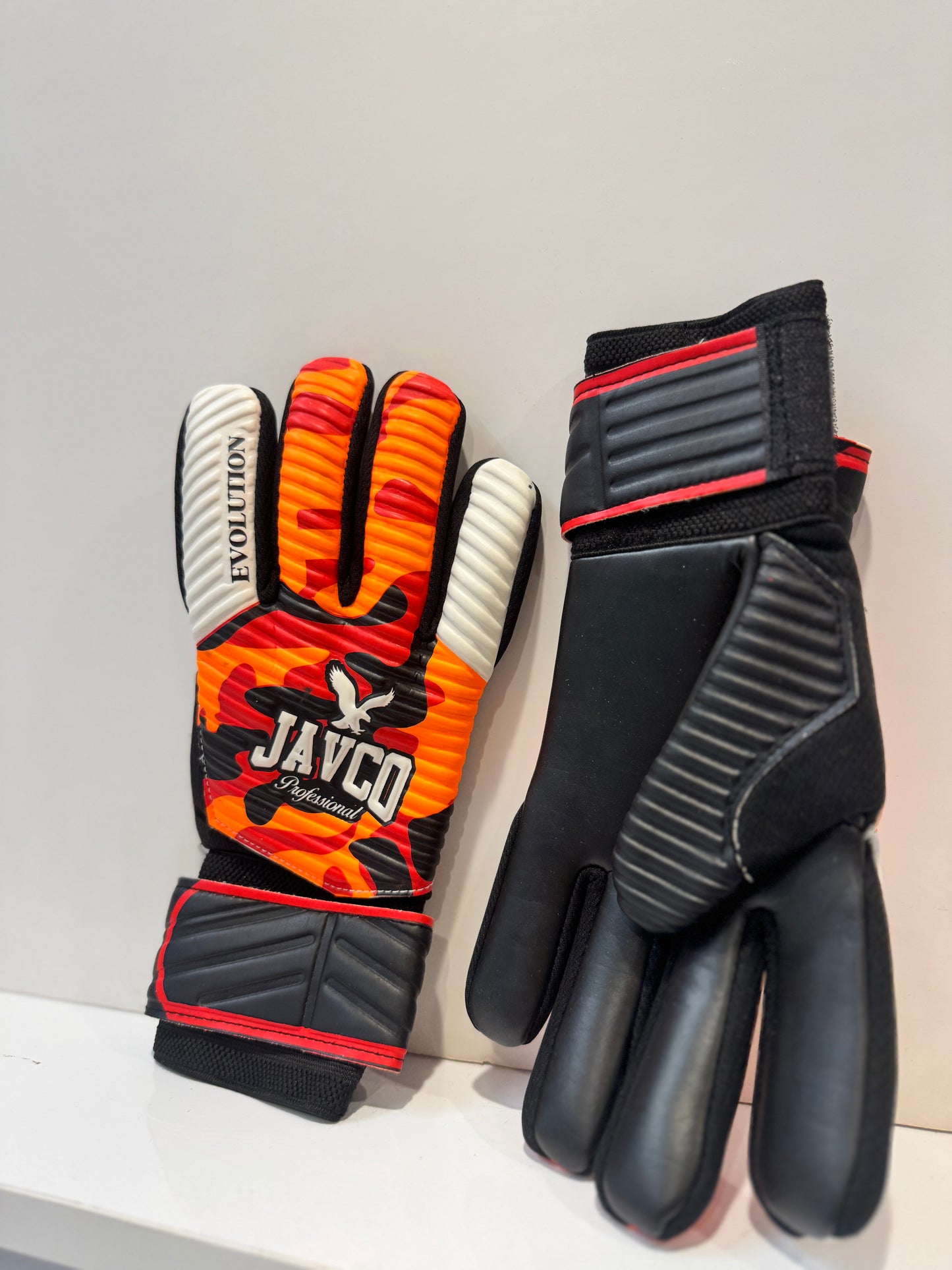 GUANTES PARA ARQUERO NARANJO CON BLANCO