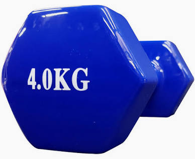 MANCUERNA VINILO 4KG AZUL